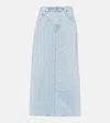 Citizen Of Humanity Verona Mid-rise Denim Midi Skirt In Blue