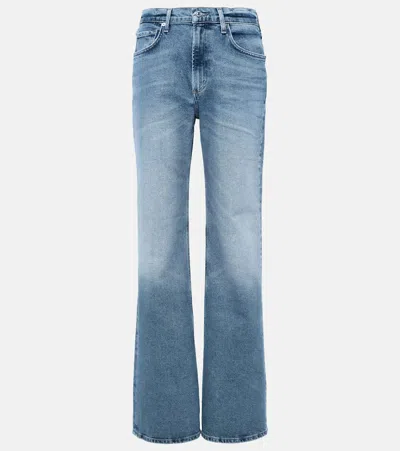 Citizen Of Humanity Vidia Mid Rise Boot In Blue