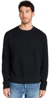Citizen Of Humanity Vintage Crewneck Sweatshirt Washed Black In Washed Black