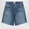 Citizen Of Humanity Citizens Of Humanity Washed Shorts In Organic Denim