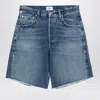 Citizen Of Humanity Citizens Of Humanity Washed Shorts In Organic Denim