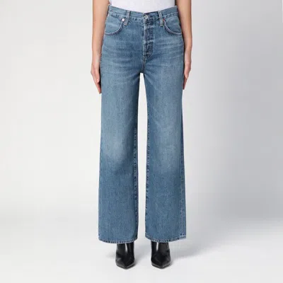 Citizens Of Humanity Washed Straight Jeans In Blue