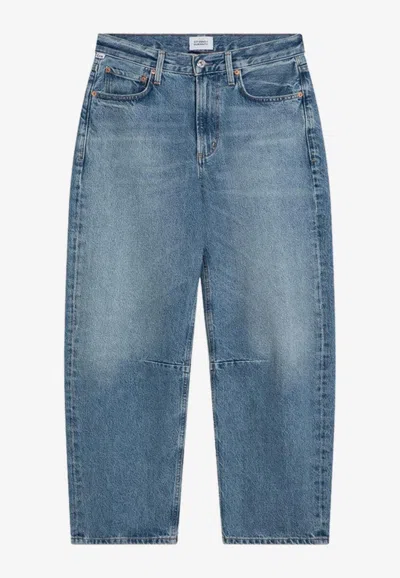 CITIZENS OF HUMANITY WASHED STRAIGHT-LEG JEANS