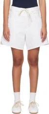 Citizen Of Humanity Brynn Drawstring Denim Shorts In Fresco (soft White)
