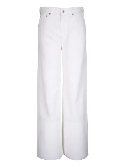 Citizens Of Humanity White Straight-leg Jeans