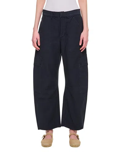 Citizens Of Humanity Wide-leg Cargo Jeans With Functional Pockets In Black