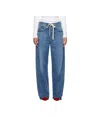 Citizens Of Humanity Brynn Drawstring Rigid Low-rise Wide-leg Jeans In Blue