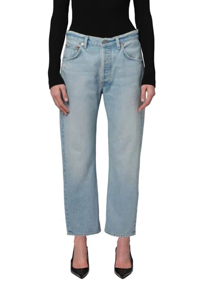 Citizen Of Humanity Florence Wide Straight In Scout In Light Vintage Indigo In Dakota