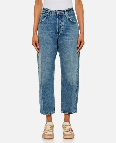 Citizens Of Humanity Denim Trousers With Belt Loops In Blue