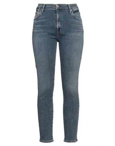 Citizens Of Humanity Woman Jeans Blue Size 31 Cotton, Polyurethane