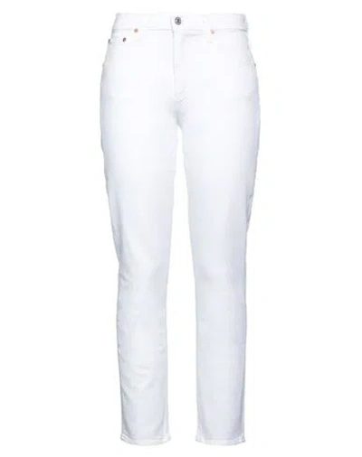 Citizens Of Humanity Woman Jeans White Size 26 Organic Cotton, Lycra