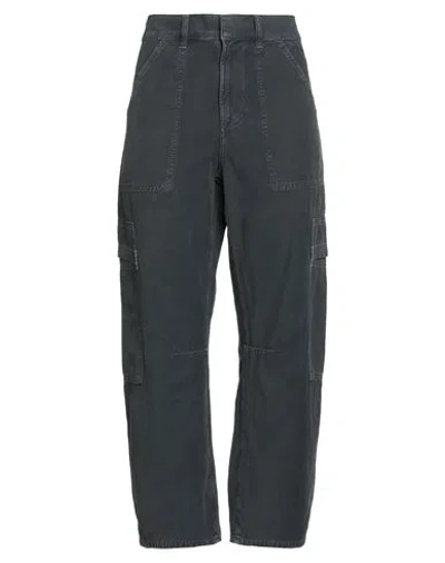 Citizens Of Humanity Woman Pants Black Size 26 Recycled Cotton In Blue