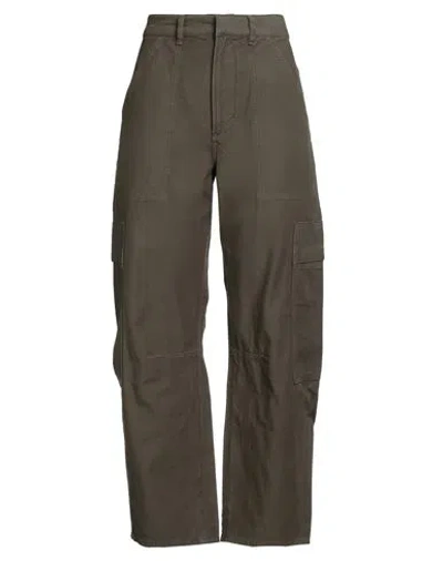 Citizens Of Humanity Woman Pants Military Green Size 28 Recycled Cotton In Brown