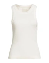 Citizen Of Humanity Citizens Of Humanity Woman Tank Top Off White Size M Organic Cotton, Tencel Lyocell, Elastane