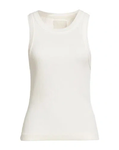 Citizen Of Humanity Citizens Of Humanity Woman Tank Top Off White Size M Organic Cotton, Tencel Lyocell, Elastane