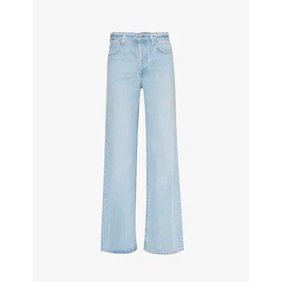 Citizens Of Humanity Annina Wide-leg Mid-rise Woven Jeans In Alemayde (lt Ind)