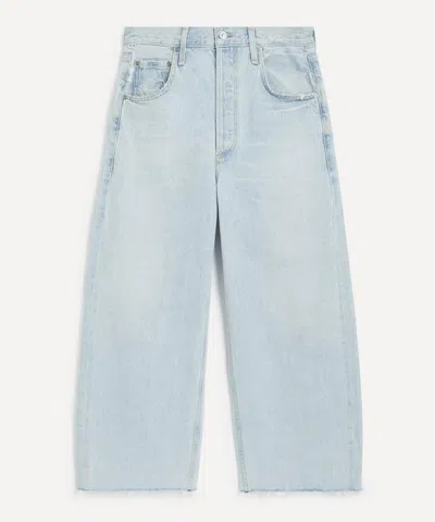 Citizen Of Humanity Citizens Of Humanity Women's Ayla Raw Hem Crop Jeans In Sailor In Blue