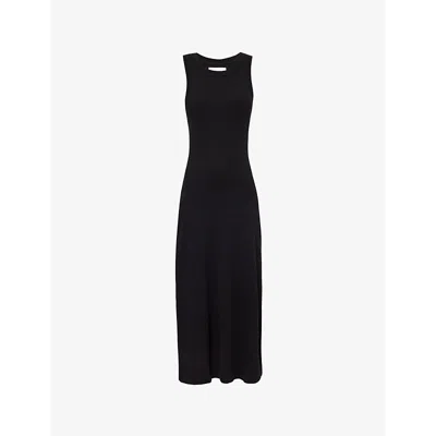 Citizen Of Humanity Citizens Of Humanity Womens Black Isabel Scoop-neck Stretch-jersey Midi Dress In Black