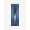 CITIZENS OF HUMANITY NEVE STRAIGHT-LEG LOW-RISE REGENERATIVE-COTTON DENIM JEANS