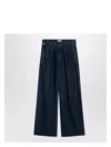 Citizen Of Humanity Citizens Of Humanity Dark Wide Jeans With Pleats In Blue