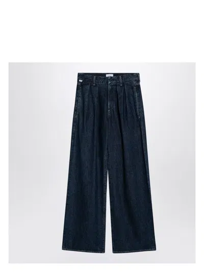 CITIZEN OF HUMANITY WOMEN'S DARK WIDE JEANS WITH PLEATS
