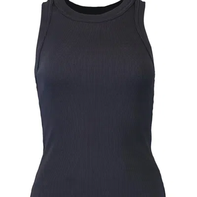 Citizens Of Humanity Women's Isabel Rib Tank In Navy In Black