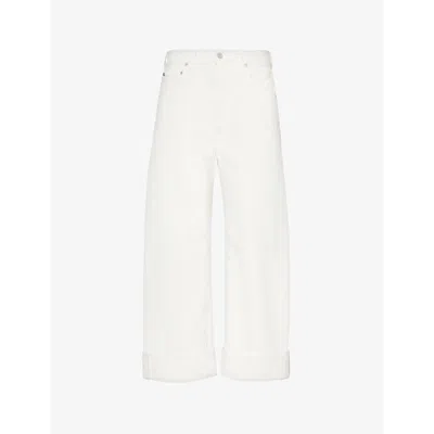 Citizens Of Humanity Womens Ayla Baggy Wide-leg High-rise Jeans Pashmina (off White)