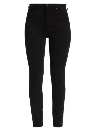 Citizens Of Humanity Women's Sloane High-rise Skinny Jeans In Plush Black