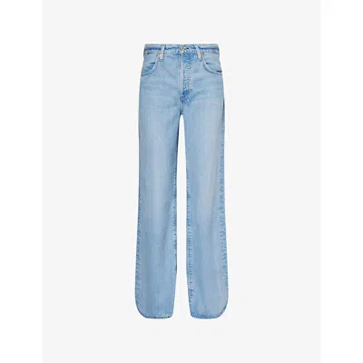 Citizens Of Humanity Womens Annina High-rise Wide-leg Denim Jeans Alemayde In Blue