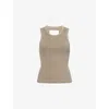 Citizen Of Humanity Citizens Of Humanity Sleeveless Ribbed Top In Bezal (md Olv/grn)