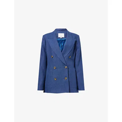 Citizen Of Humanity Womens Citizens Of Humanity X Argent Chelsea Peak-lapels Linen Blazer