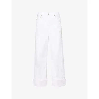 Citizens Of Humanity Womens  Ayla Baggy Wide-leg High-rise Jeans In Canyon (white)