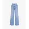 Citizens Of Humanity Womens Paloma Wide-leg Baggy-fit Denim Jeans Chalice (lt/md Indigo)