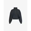 Citizen Of Humanity Citizens Of Humanity Mirelle Oversize Henley Sweatshirt In Charcoal
