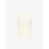 Citizens Of Humanity Womens  Isabel Sleeveless Organic-cotton Blend Top In Dune (beige)
