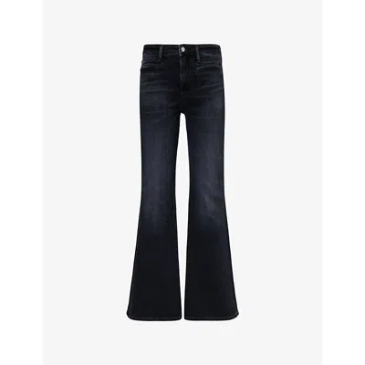 Citizens Of Humanity Womens  Lilah High-waist Bootcut Stretch-denim Jeans In Medallion (washed Black)