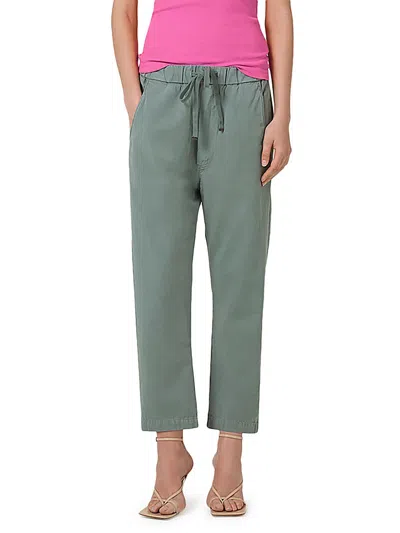 Citizens Of Humanity Womens High Rise Cropped Ankle Pants In Green