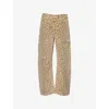 Citizen Of Humanity Citizens Of Humanity Miro High Waist Barrel Jeans In Natural Cheetah