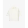 Citizen Of Humanity Womens Citizens Of Humanity Claire Origami Oversized-fit Cotton Shirt In Pashmina (off White)