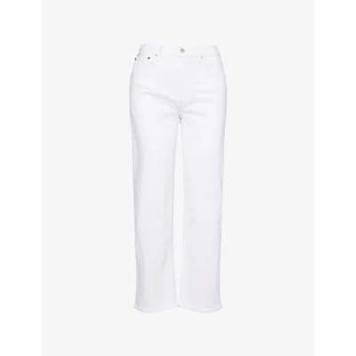 Citizens Of Humanity Womens Palma Straight-leg Denim Jeans Soft White