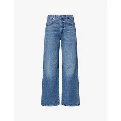 Citizens Of Humanity Womens  Annina Wide-leg Mid-rise Denim Jeans