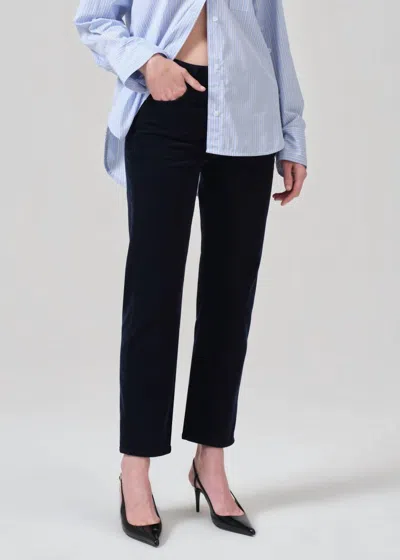 Citizens Of Humanity Zurie Ankle In Corduroy Navy In Blue