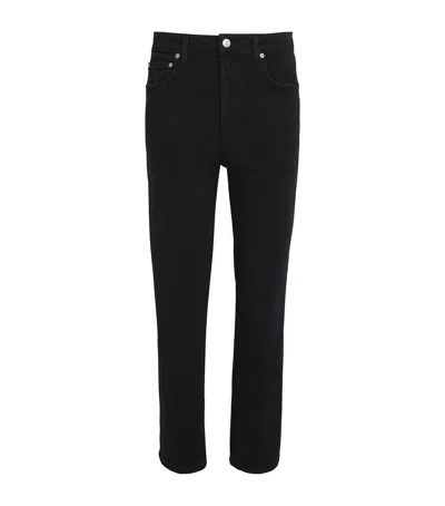 Citizen Of Humanity Zurie Ankle Straight Jeans In Black