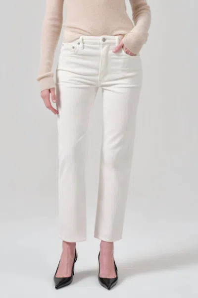 CITIZEN OF HUMANITY ZURIE CORDUROY ANKLE PANTS IN PASHMINA