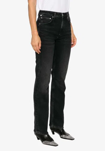 Citizen Of Humanity Zurie Straight-leg Jeans In Gray