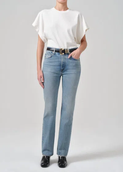Citizen Of Humanity Zurie Straight Leg Jeans In Glendale In Multi