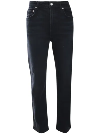 Citizens Of Humanity Zurie Tapered Jeans In Black