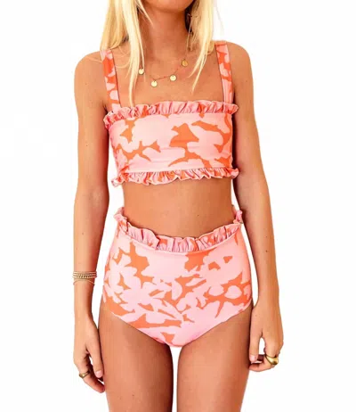 Citrine Alice Bottom In Orange Floral In Pink