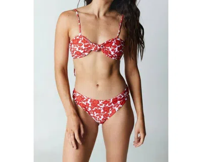 Citrine Hana Top In Crimson Batik In Multi