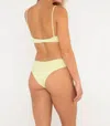 Citrine Lila Bottom Ribbed In Light Lime In Multi